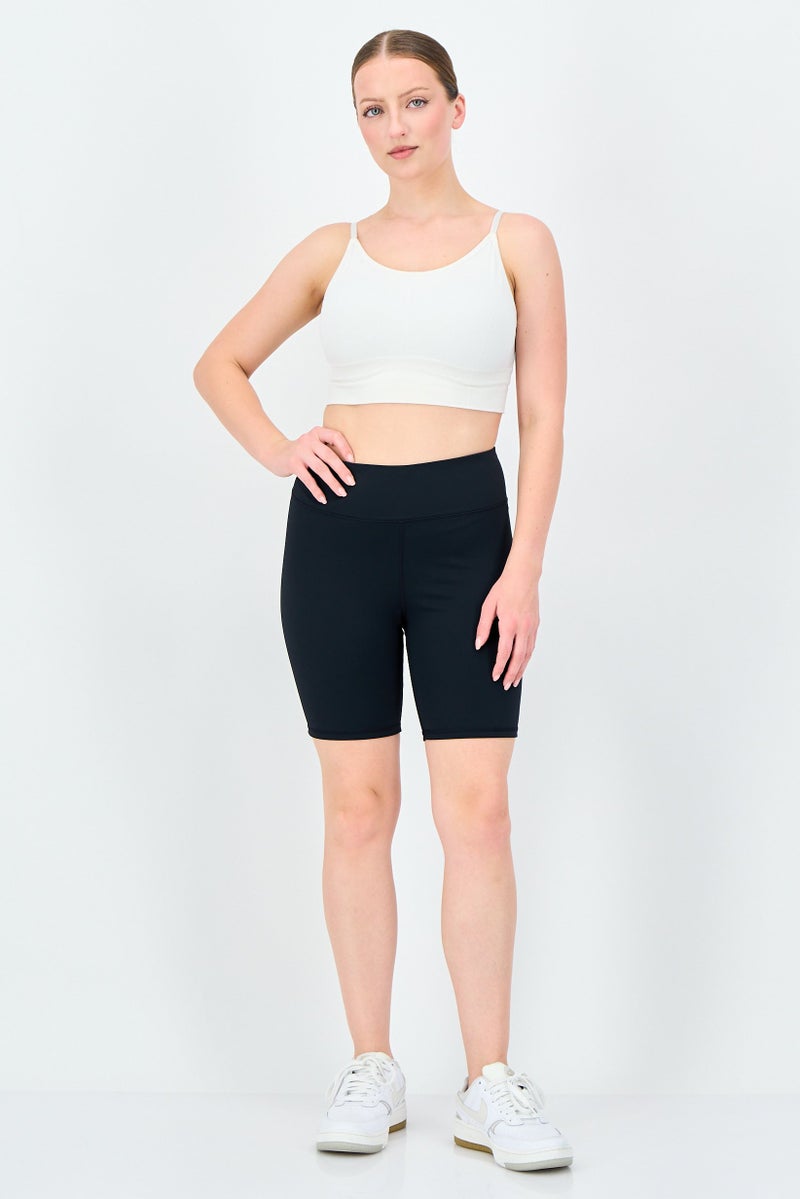 Reebok Women Sportswear Fit Biker Shorts, Black - Image 2